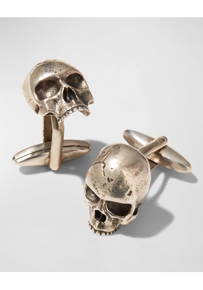 Men's Silver Skull Cufflinks