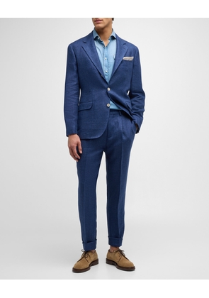 Men's Linen, Wool and Silk Suit