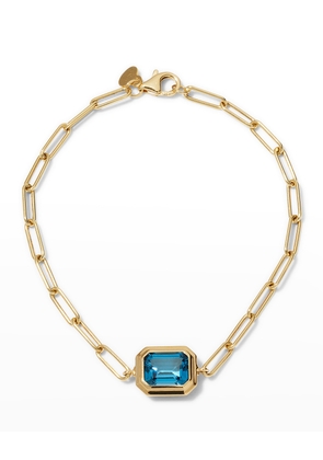 18K Manhattan London Blue Topaz Bracelet