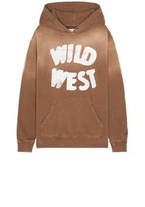 ONE OF THESE DAYS Wild West Hoodie in Mustang Brown - Brown. Size XL/1X (also in ).