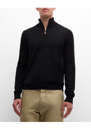 Men's Cashmere Quarter-Zip Sweater