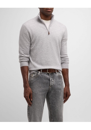 Men's Cashmere Quarter-Zip Sweater