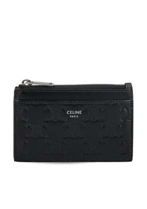 Celine Monogrammed Zipped Wallet