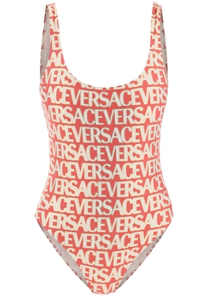 versace allover one-piece swimwear - 1 Fuchsia