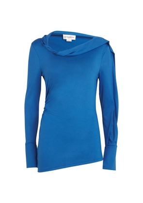 Victoria Beckham Draped Long-Sleeve Top