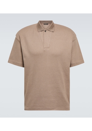 Loro Piana Cotton and linen polo shirt