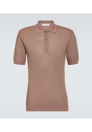 Orlebar Brown Maranon waffle-knit cotton polo shirt