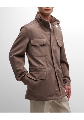 Men's New Traveller Cotton-Linen Rain Jacket