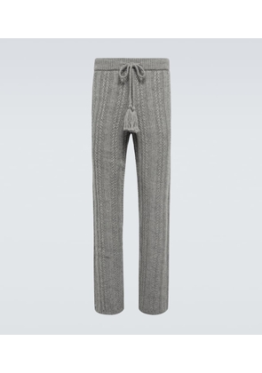 Alanui Talking Glacier wool sweatpants