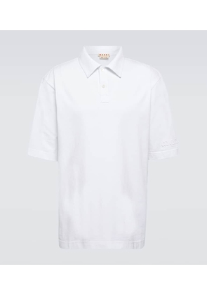 Marni Oversized cotton jersey polo shirt