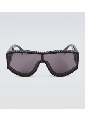 Fendi Fendi Lab embossed shield sunglasses