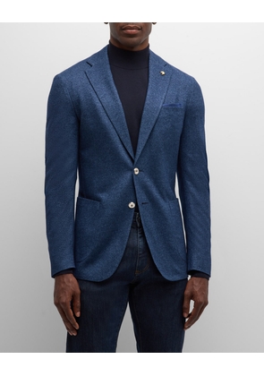 Men's Melange Silk and Cashmere Blazer