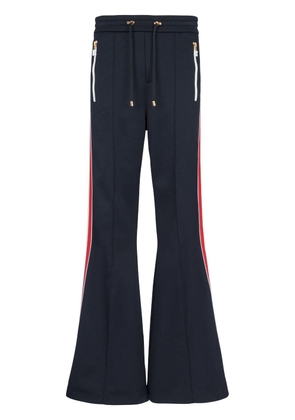 Balmain 70s flared track pants - Blue