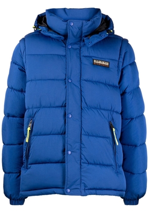 Napapijri detachable-sleeve padded jacket - Blue