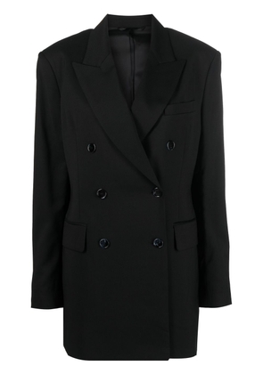 Acne Studios double-breasted cotton-blend blazer - Black