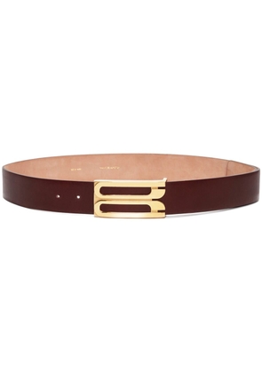 Victoria Beckham Frame leather belt - Red