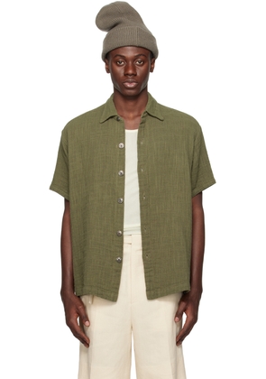 Greg Lauren Khaki Boxy Shirt