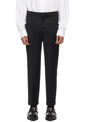 Balmain Black Rolled Cuff Trousers