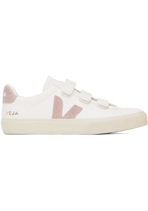 VEJA White & Pink Recife ChromeFree Leather Sneakers