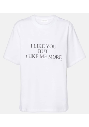 Victoria Beckham Slogan cotton-jersey T-shirt