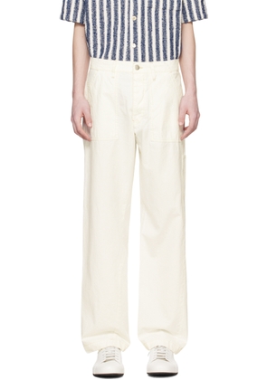 Sunflower White Twist Work Trousers