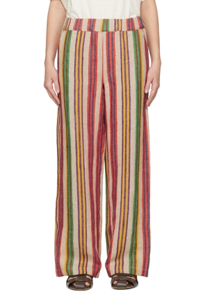 The Elder Statesman Multicolor Sandy Trousers