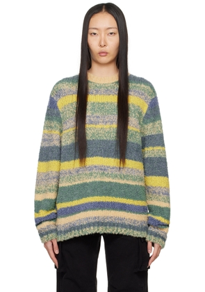 The Elder Statesman Multicolor Striped Sweater