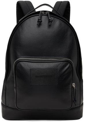 Emporio Armani Black Rounded Backpack