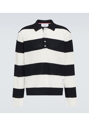 Thom Browne Striped cotton polo sweater