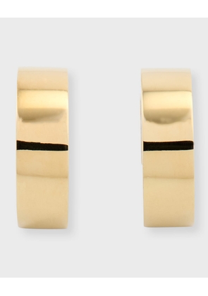 18k Gold Huggie Hoop Earrings