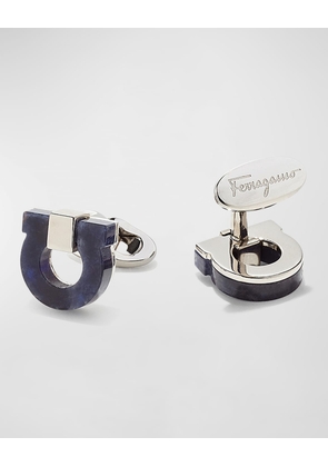 Men's Lapis Gancini Cufflinks