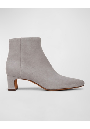 Silvana Suede Zip Booties