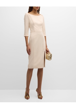 Marissa 3/4-Sleeve Ponte Sheath Dress