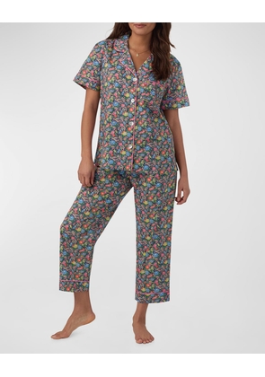 Cropped Floral-Print Tana Lawn Pajama Set