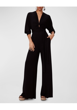 Aurelia Cutout Dolman-Sleeve Jumpsuit