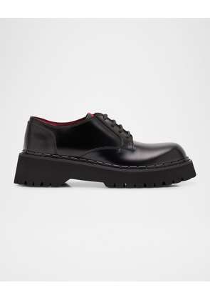 Thea Leather Web Derby Loafers