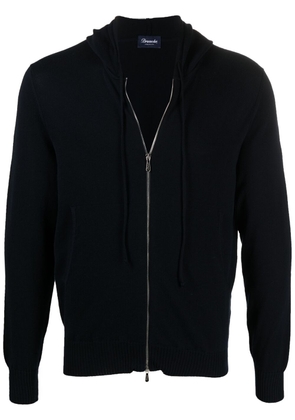 Drumohr knitted zip-up hoodie - Blue