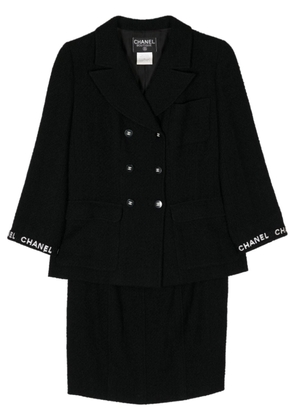 CHANEL Pre-Owned 1995 tweed skirt suit - Black