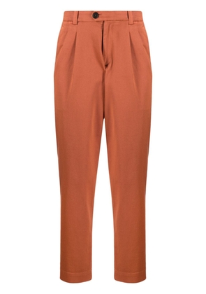 Cruciani pleated tapered trousers - Brown