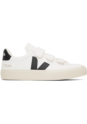 VEJA White & Black Recife ChromeFree Leather Sneakers