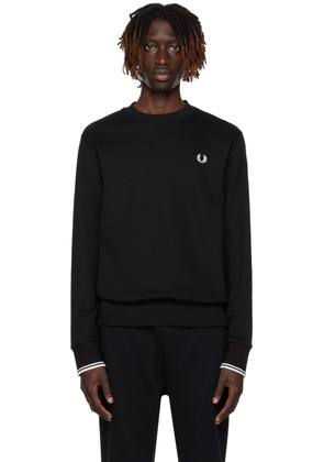 Fred Perry Black Crewneck Sweatshirt