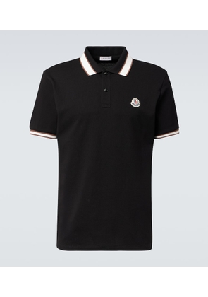 Moncler Logo cotton piquet polo shirt