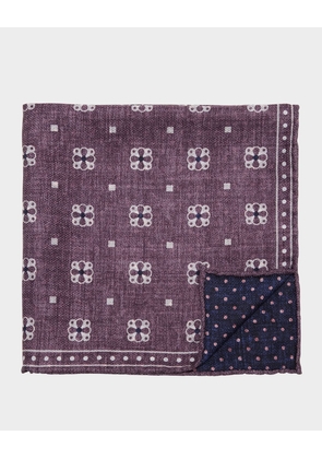 Men's Silk Geometric Pocket Square