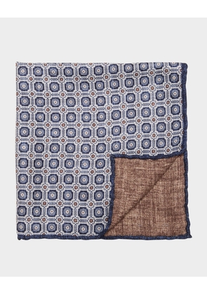 Men's Silk Geometric Pocket Square