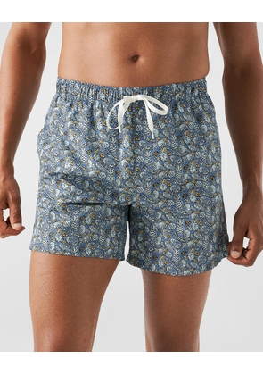 Men's Pineapple-Print Swim Trunks