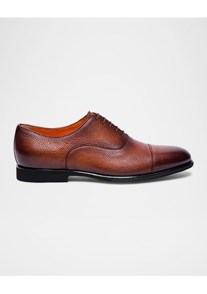 Men's Darian Grained Leather Oxfords