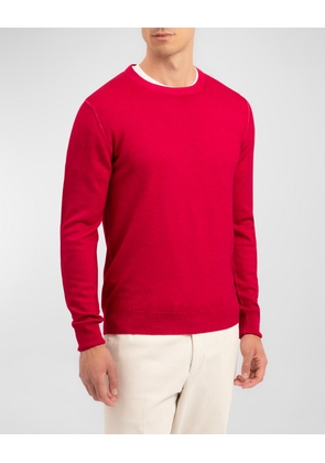 Men's Garment-Dyed Wool Sweater