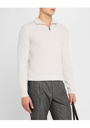 Men's Cashmere Quarter-Zip Sweater