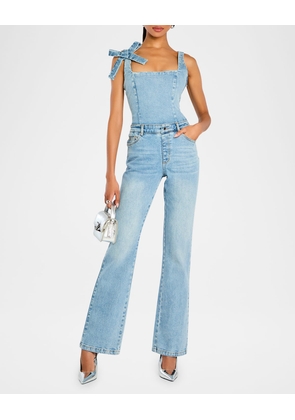 Dawson Sleeveless Denim Jumpsuit