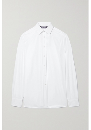 Ralph Lauren Collection - Adrien Cotton-poplin Shirt - White - US0,US2,US4,US6,US8,US10,US12,US14,US16,US18